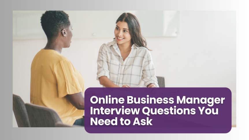 online business manager interview questions
